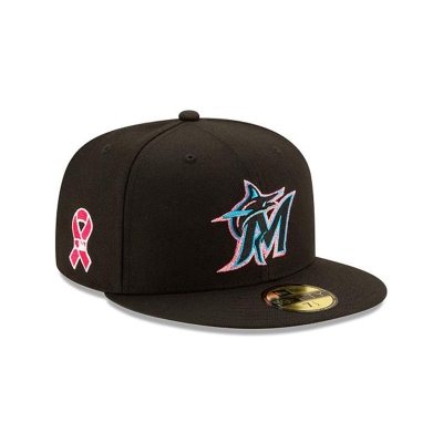 Sapca New Era Miami Marlins MLB Mother's Day 59FIFTY Fitted - Negrii